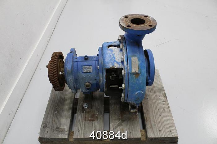 Used Goulds 3196 3x4x13 Pump, Ductile Iron Casing, 6 Vane SS Impeller #40884