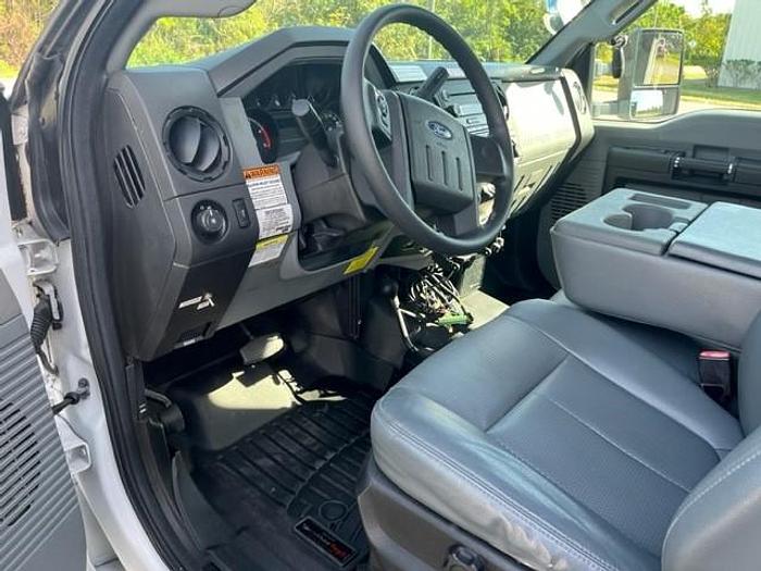 Used Altec AT40-G Bucket Boom on 2015 Ford F550 4x4 Extended Cab Utility Bucket Truck