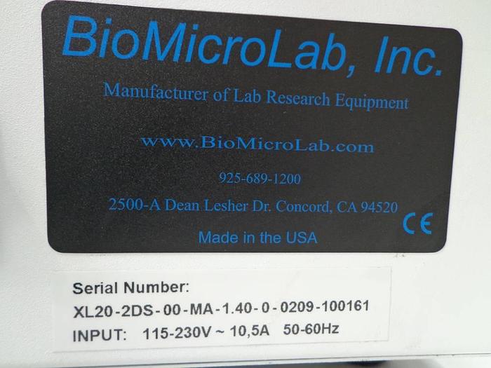 Used BioMicroLab MicroLab XL20 Tube Handler.