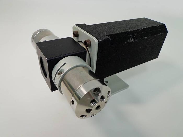 Used Vici Valco Instruments Modular Universal Valve/Actuator, Model EMTMA-CE, with EMTCA-CE Multiposition Actuator Control Module.