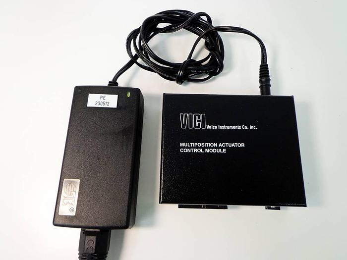 Used Vici Valco Instruments Modular Universal Valve/Actuator, Model EMHMA-CE, with EMHCA-CE Multiposition Actuator Control Module.