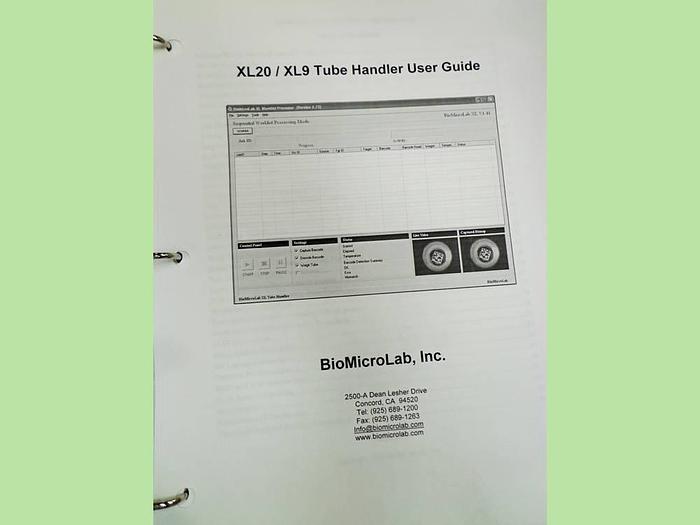 Used BioMicroLab MicroLab XL20 Tube Handler.