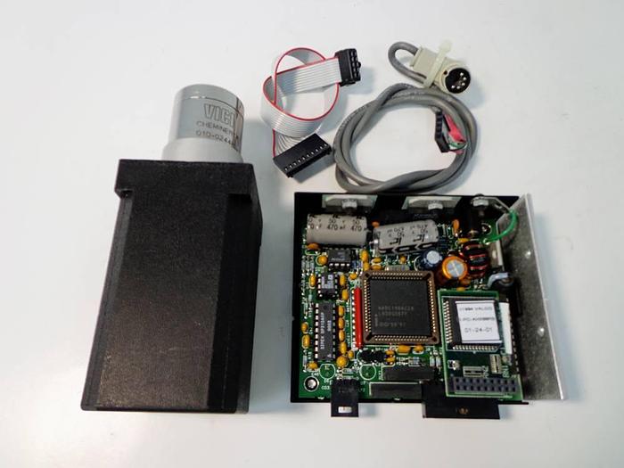 Used Vici Valco Instruments Modular Universal Valve/Actuator, Model EHMA, with Actuator Control Module.