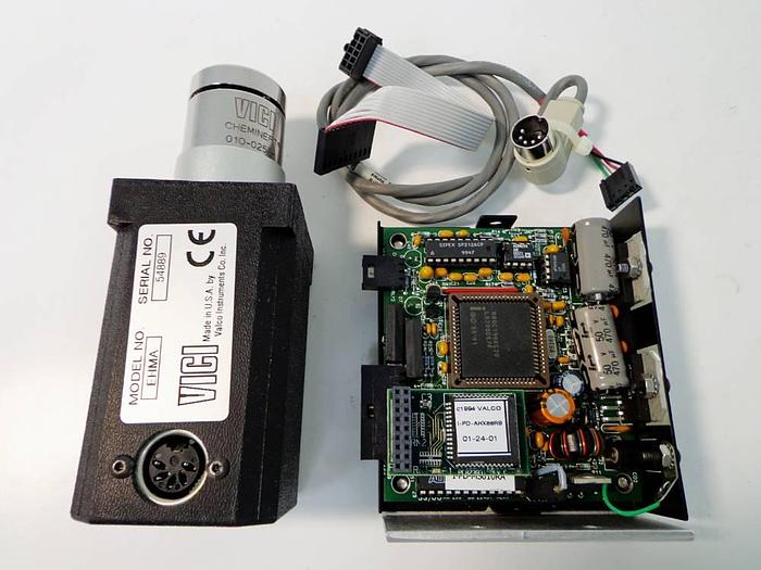 Used Vici Valco Instruments Modular Universal Valve/Actuator, Model EHMA, with Actuator Control Module.