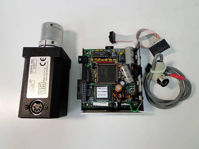 Used Vici Valco Instruments Modular Universal Valve/Actuator, Model EHMA, with Actuator Control Module.