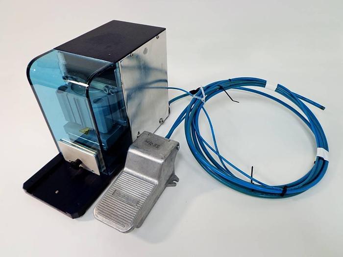 Used REMP Plate Piercer UPP (Semi-automated operation) with Festo Footvalve Air Pneumatic Footswitch Pedal.