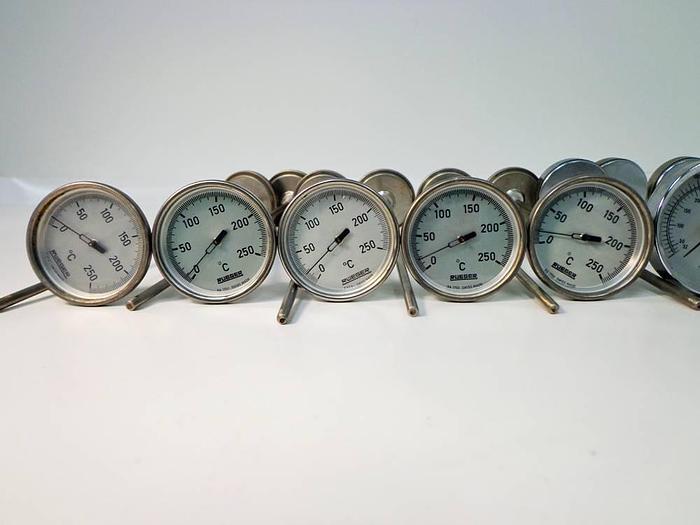 Used Rueger (11 No.) and Brannan (7 No.) Bimetallic Thermometers.