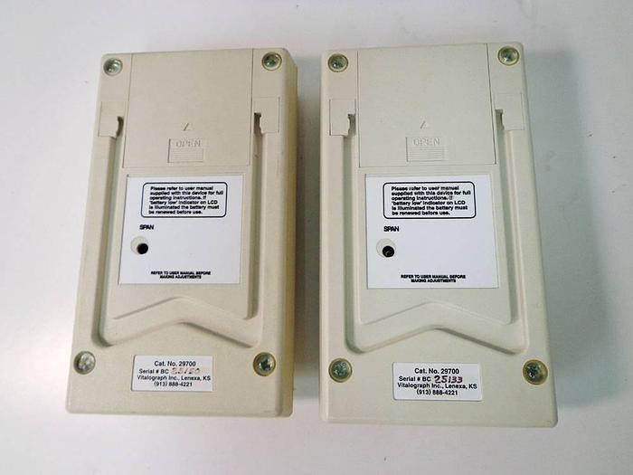 Used Vitalograph BREATHCO Carbon Monoxide Monitor Model 29700, 2pcs.