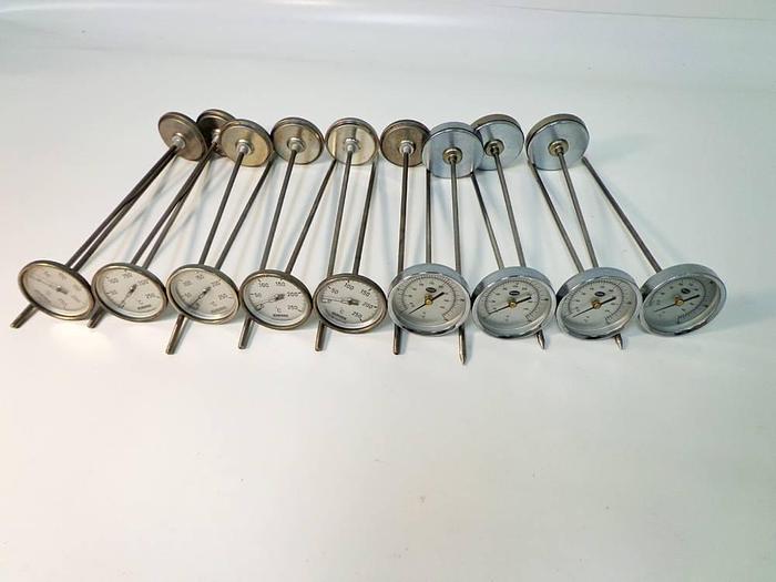 Used Rueger (11 No.) and Brannan (7 No.) Bimetallic Thermometers.