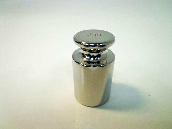 Used Mettler Toledo 200g OIML F1 Standard Line Stainless Steel Weight.