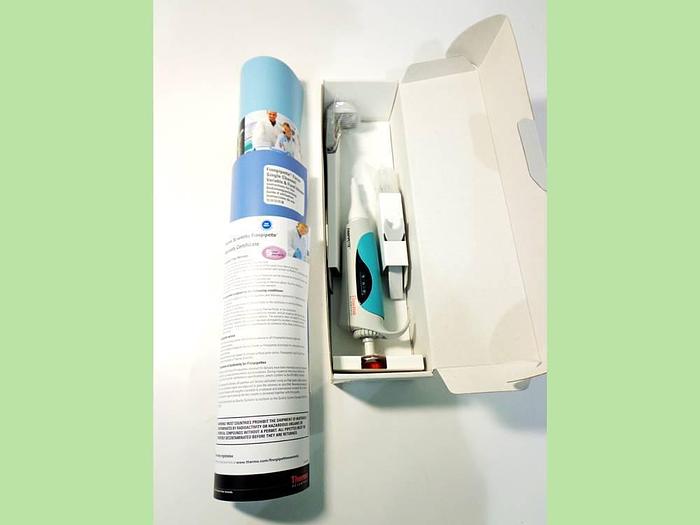 Used Fisher Scientific Finnpipette FP Focus Short 30-300ul, Cat No 4600040.