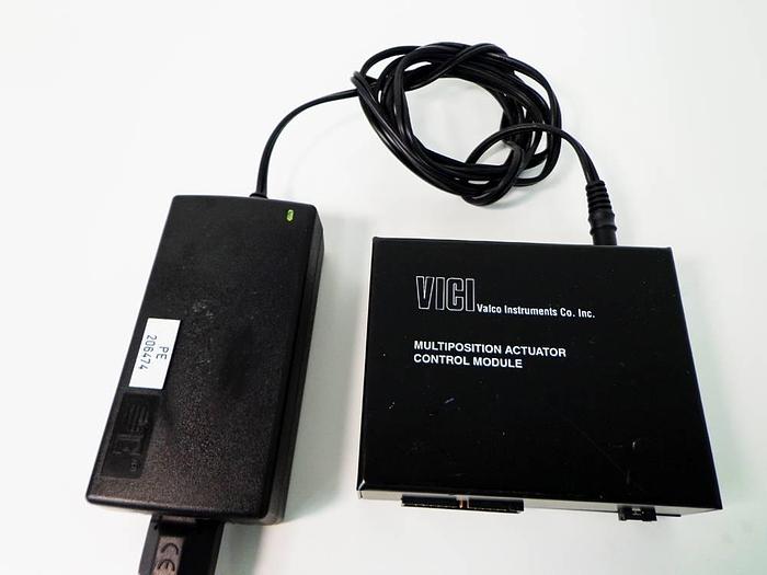 Used Vici Valco Instruments Modular Universal Valve/Actuator, Model EMTMA-CE, with EMHCA-CE Multiposition Actuator Control Module.