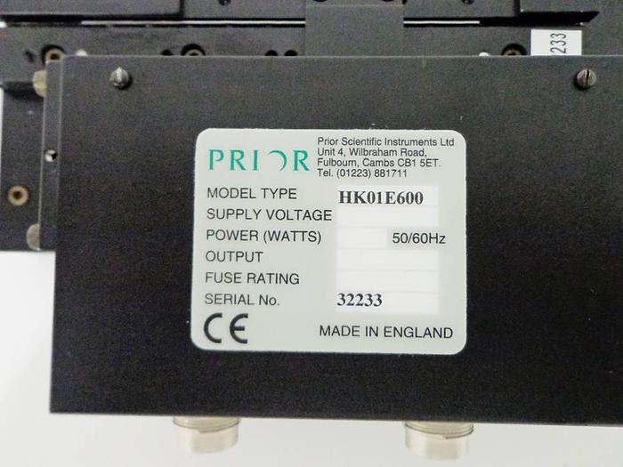 Used Prior Precision Microscope Stage Type HK01E600.