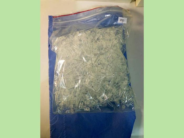 Used Thermo Scientific Polypropylene Thin Wall 0.2mL PP Natural PCR Tubes with Attached Caps, 5 packs x 1000pcs