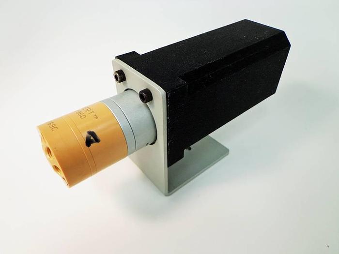 Used Vici Valco Instruments Modular Universal Valve/Actuator, Model EMHMA-CE, with EMTCA-CE Multiposition Actuator Control Module.