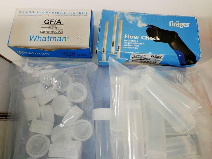Used Air Sampling Consumables and Accessories.