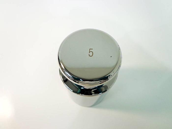 Used Mettler Toledo 5kg OIML F1 Standard Line Stainless Steel Weight.