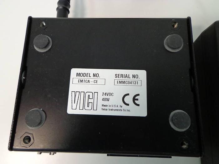 Used Vici Valco Instruments Modular Universal Valve/Actuator, Model EMHMA-CE, with EMTCA-CE Multiposition Actuator Control Module.