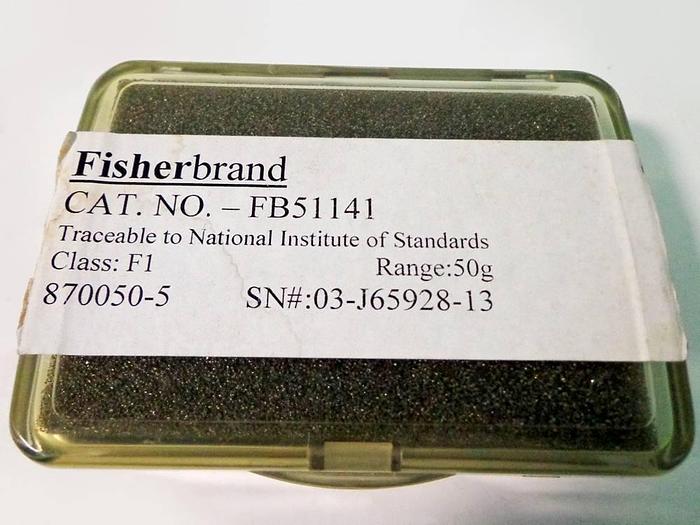 Used Fisherbrand 50g weight.