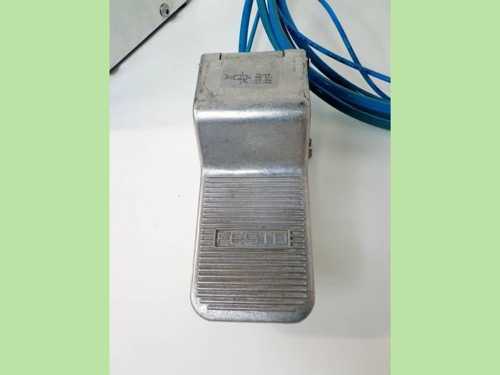 Used REMP Plate Piercer UPP (Semi-automated operation) with Festo Footvalve Air Pneumatic Footswitch Pedal.