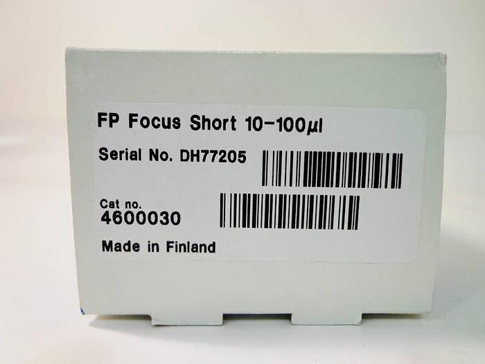 Used Fisher Scientific Finnpipette FP Focus Short 100-1000ul, Cat No 4600030.