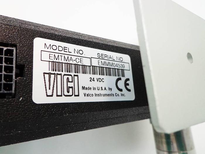 Used Vici Valco Instruments Modular Universal Valve/Actuator, Model EMTMA-CE, with EMTCA-CE Multiposition Actuator Control Module.