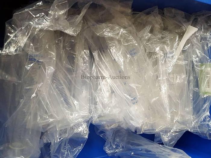 Used Plastic 25ml measuring tubes
