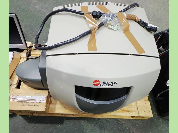 Used Beckman Coulter Cytomics FC 500 MPL Flow Cytometer with Cytometry UPS, Computer and software, OKI C531dn Printer, Manuals and System Accessories.