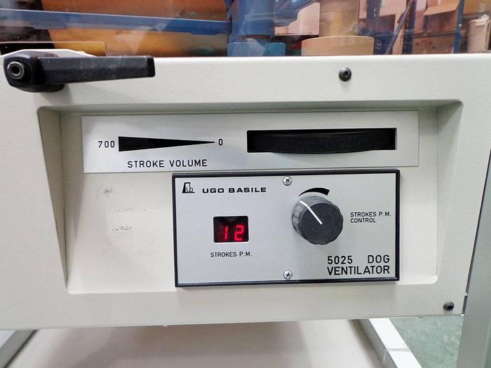Used UGO Basile 5025 Dog Ventilator, 700 ml cylinder/ piston.