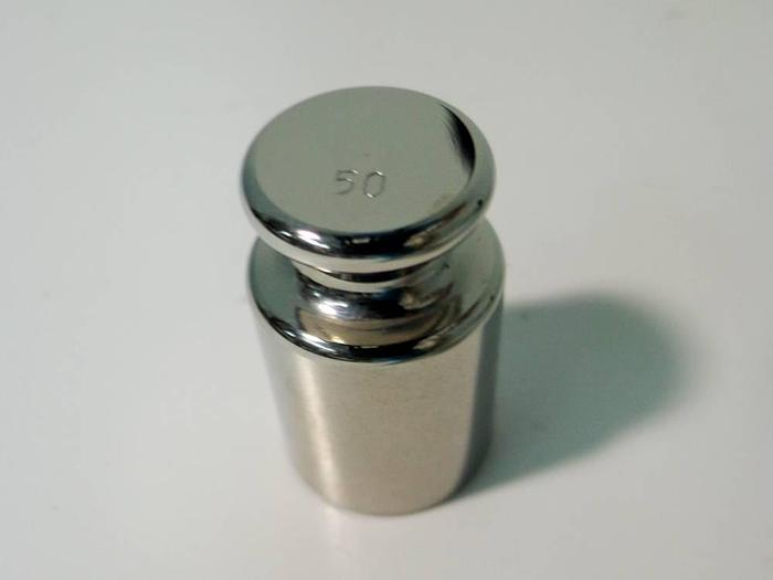 Used Fisherbrand 50g weight.