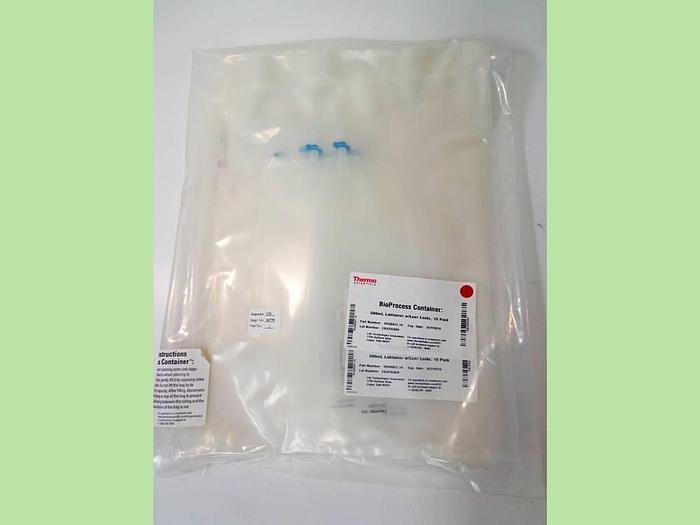Used Labtainer BioProcess Container (BPC), 500mL Bag with 2 Ports, Luer Lock and MPC Insert, SH30657.14.