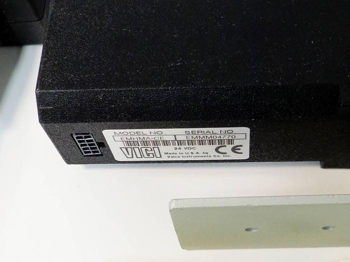 Used Vici Valco Instruments Modular Universal Valve/Actuator, Model EMHMA-CE, with EMTCA-CE Multiposition Actuator Control Module.