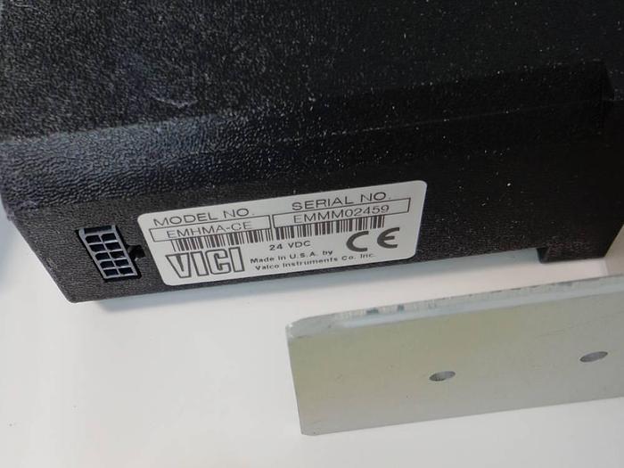 Used Vici Valco Instruments Modular Universal Valve/Actuator, Model EMHMA-CE, with EMHCA-CE Multiposition Actuator Control Module.