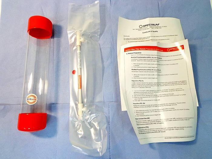 Used Spectrum MidiKros 20cm 100K mPES 0.5mm FLL x FLL Sterile Filter Module.
