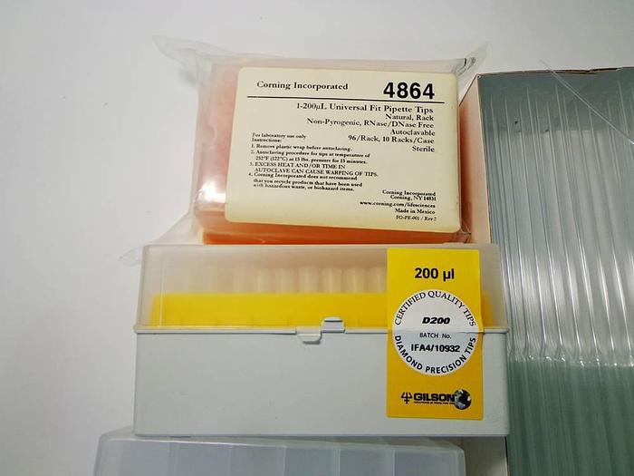 Used Assorted Disposable Glass Pipettes, Vial Closures and Sundries.