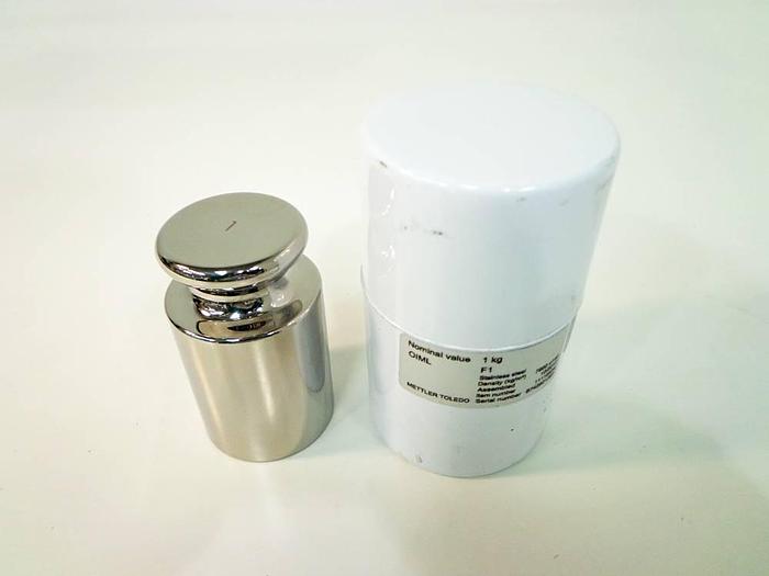 Used Mettler Toledo 1kg OIML F1 Standard Line Stainless Steel Weight.