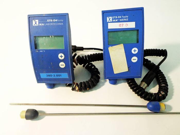 Used IKA ETS-D4 2666600 Fuzzy Temperature Controller Probes, 2 off.