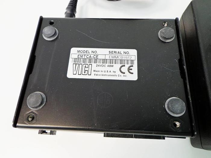 Used Vici Valco Instruments Modular Universal Valve/Actuator, Model EMHMA-CE, with EMTCA-CE Multiposition Actuator Control Module.