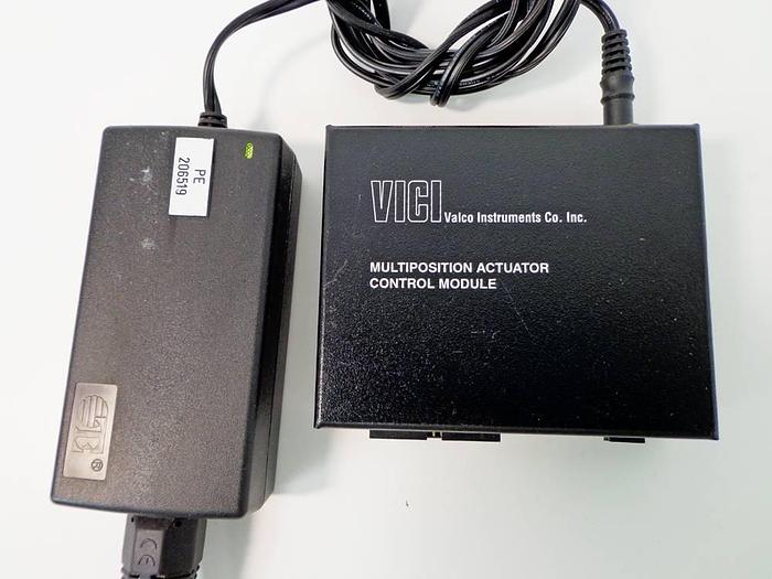 Used Vici Valco Instruments Modular Universal Valve/Actuator, Model EMTMA-CE, with EMTCA-CE Multiposition Actuator Control Module.