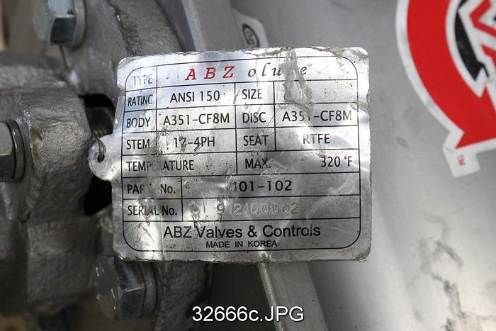 Used ABZ Valve 10" Control Butterfly Valve #32666
