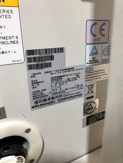 Used 2010 Shimadzu MobileArt Evolution (Analog)