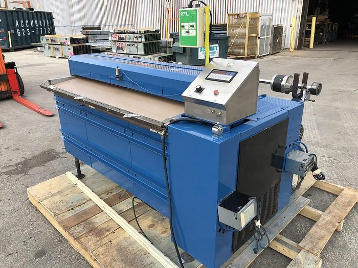 Used 60" ROSENTHAL SHEETER WA-S-5-UBVAA W/ 6" AIR CHUCKS