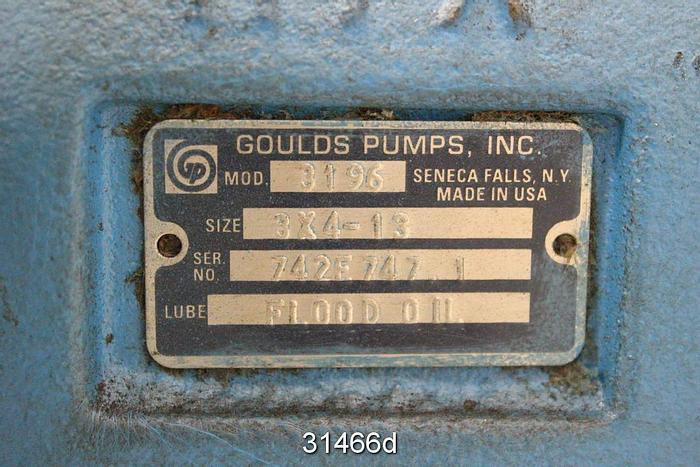 Used Goulds 3196 MTX Pump Power End #31466