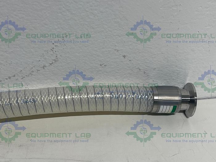 Used Sani-Tech  STHT-R-WR-1000 17" Silicone Hose w/ 1" Sanitary Fitting