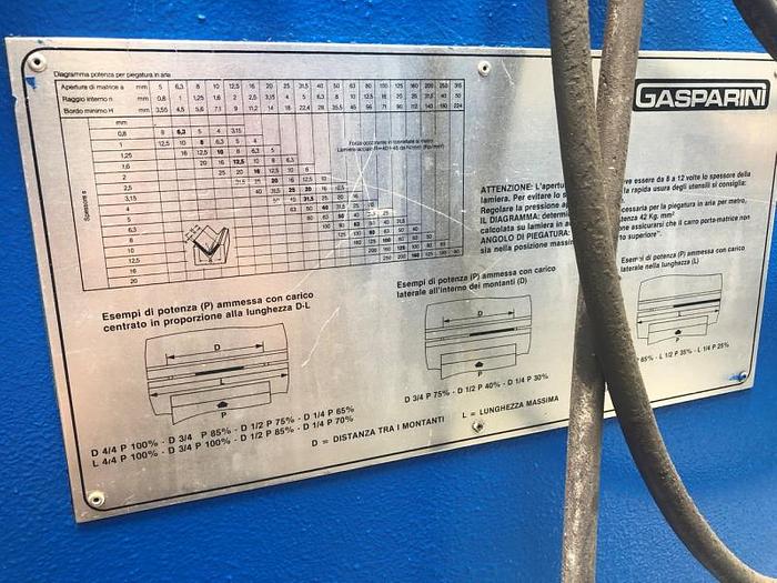 Usato PIEGATRICE GASPARINI IDRAULICA 4000X250 TON