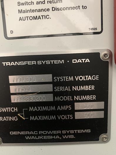 Used 2001 Generac 35Kw