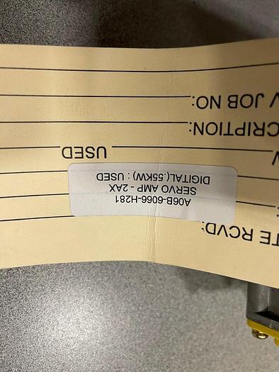 FANUC A06B-6066-H281 SERVO AMPLIFIER C SERIES 2 AX DIGITAL .55 KW