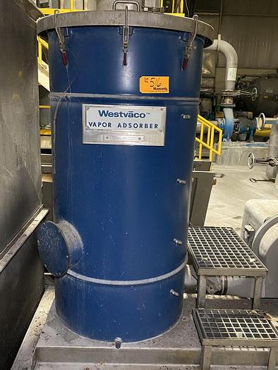 Used WESTVACO MDL. CMHP6 SERIES 500 VAPOR ABSORBER 1992