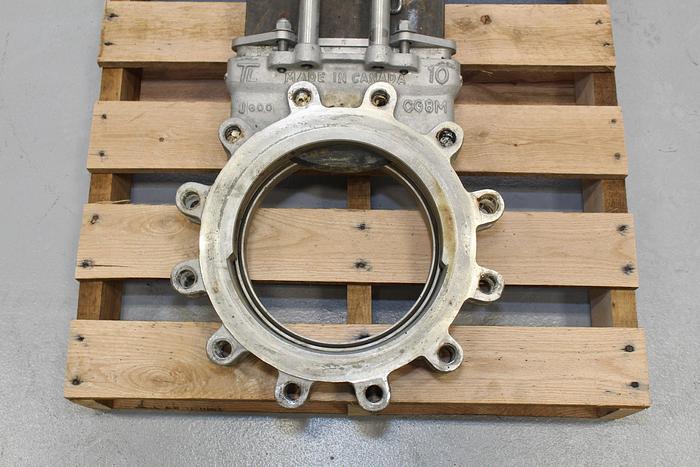 Used True Line 10" Hand Operated Knife Gate Valve #43996