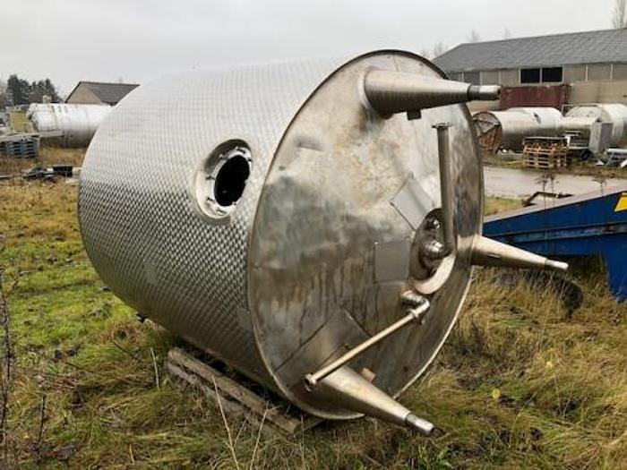 Used 4 m3 stainless steel tank with heating jacket